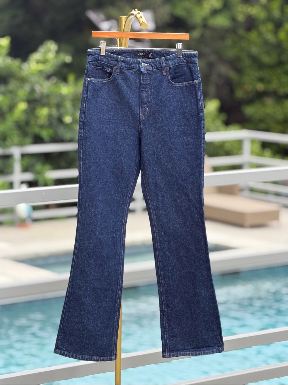 Lauren Ralph Lauren Dark Blue Flare Jeans